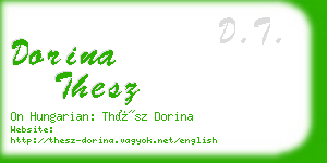 dorina thesz business card